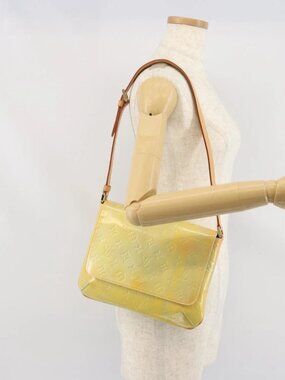 LOUIS VUITTON Monogram Vernis Thompson Street Bag Gris M91008 LV Auth ep13254